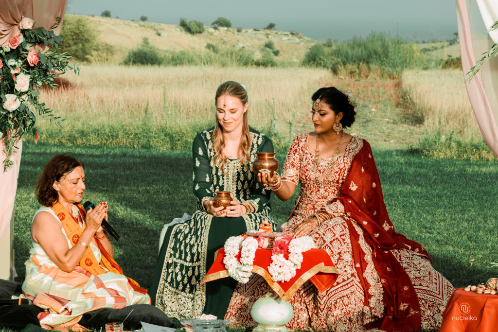 KIND WORDS bride and groom at sunset during destination wedding Sicily
