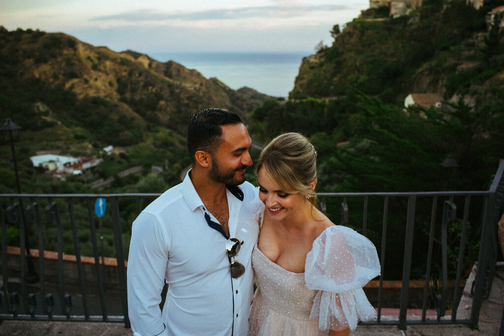KIND WORDS real couple celebrating their destination wedding in Sicily